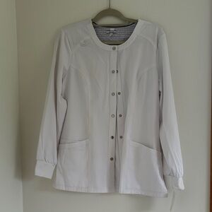 Elle White Scrub Jacket - NWT!!